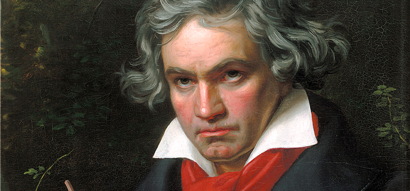 A portrait of Beethoven